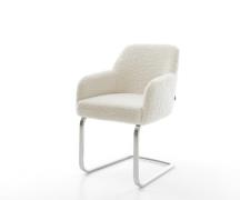 DELIFE Sledemodel Greg-Flex teddy beige sledemodel vlak roestvrij staa...