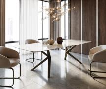 DELIFE Eettafel Edge Boot 270x120 Keramiek Iris FMG Onice Grigio Zenth...