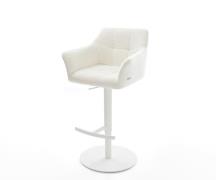 DELIFE Barstoel Yulo-Flex Bouclé zacht Beige Draaivoet in hoogte verst...