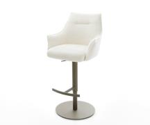 DELIFE Barstoel Alja-Flex Bouclé zacht Beige Draaivoet in hoogte verst...