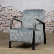 Velvet fauteuil Villa | Lichtblauw