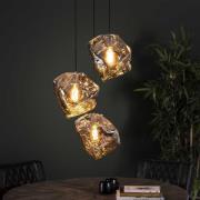 Glazen Hanglamp | Little Rock chroom | 3L