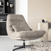 Fauteuil Cooper met kussen - bruin Houston