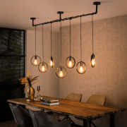 Hanglamp Ring | 7L | Charcoal - Wikkel