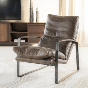 Fauteuil Lex | Donkerbruin vintage leer