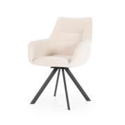 Eetkamerstoel Bliss with armrest - beige