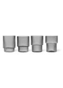 ferm LIVING Ripple drinkglazen set van 4