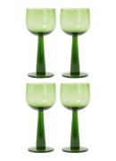 HKliving The Emeralds tall wijnglas set van 4