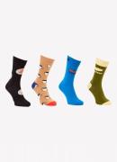 Happy Socks Breakfast sokken met print in 4-pack giftbox