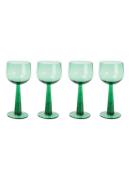 HKliving The Emeralds wijnglas 20 cl set van 4