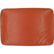 Dinerbord - 28cm * 19.5cm - Rechthoekig - Oranje - Vivi Oggi -