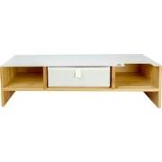 Furniteam - Multifunctionele Desk-organizer met Witte Opvouwbare Lade ...