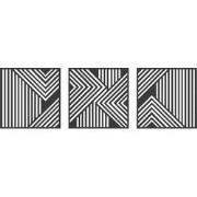 By WOOM -Framed 22x22cm Follow the lines