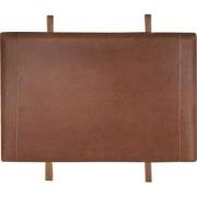 Leren mat KJELL 150 x 100 cm - Beetle Brown