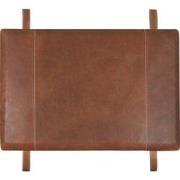 Leren mat JUKKA 120 x 80 cm - Beetle Brown