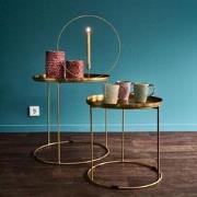 Rootsmann Set Bijzettafels Rond  | Goud