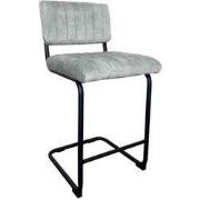 Barkruk Rachel Velvet Pearl Grey