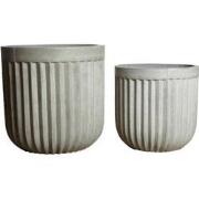 House Doctor Pot Concrete lichtgrijs 50x50cm - set van 2