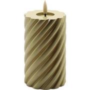 Mansion atmosphere swirl led kaars goud 12,5x7,5cm