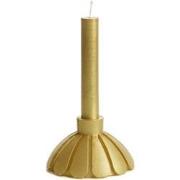 Rustik Lys - Kaars Sculpture Petal goud