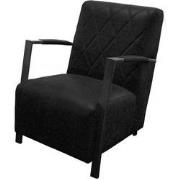 Fauteuil - Isabella - leer Colorado antraciet 01