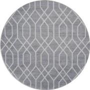 Vloerkleed Pattern Rond Grijs ø200 cm