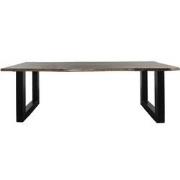 Eettafel Mats 200 cm - u poot - Boomstamblad