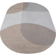 Vloerkleed Eli Beige - Ovaal 160 x 230 cm