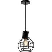 QUVIO Hanglamp metalen frame zwart - QUV5146L-BLACK