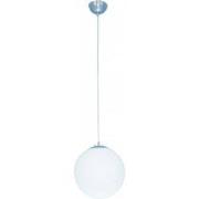 SPHERE Pendel Wit + satin nikkel 1x 60W E27 D25