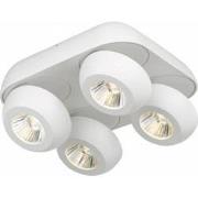 OLEO plafonier dimbaar 4x7W LED 3000K wit