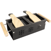 OTIX Raclette - Set 2 Personen - Kaas - Zonder Stekker - Zwart