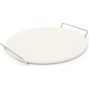 Grillmeister - Pizzasteen voor Bbq of Oven - Ø33 cm - Pizzasteen met h...