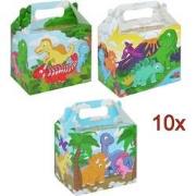 10 STUKS - LUXE DINOSAURUS - Traktatie Doos - INCLUSIEF SPEELGOED - Tr...