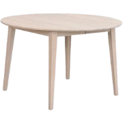 Filippa uitschuifbare eettafel whitewash - Ø120 cm