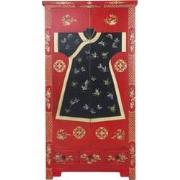 Fine Asianliving Chinese Kast Rood Kimono Handgeschilderd