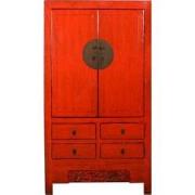 Fine Asianliving Antieke Chinese Bruidskast Rood High Gloss