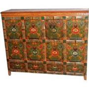 Fine Asianliving Antieke Tibetaanse Kast Handgemaakt B133xD43xH108cm