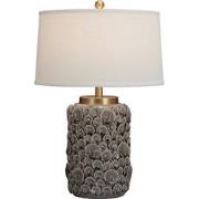 Fine Asianliving Chinese Table Lamp Porcelain with Lampshade Beige