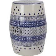 Fine Asianliving Keramische Kruk Blauw Wit Geo Dots Handgemaakt