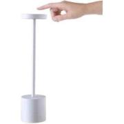 Design Led Diner tafellamp - Wit – Touch bediening – Dimbaar (Met inge...