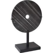 LOFT42 Circle Ornament op voet - Zwart Marmer Ø30cm