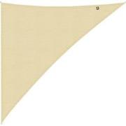 Kopu® Schaduwdoek Driehoek 5x5x7,1mtr 280 grams Waterdoorlatend Creme