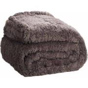 Teddy Fleece Deken - Ultrazacht - 130x170 - antraciet grijs