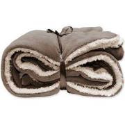 Unique Living | Lars  fleece/suede plaid 150x200cm taupe