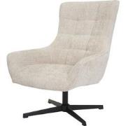 Livingfurn - Fauteuils Naomi Toffee - Beige - Stof