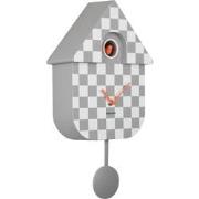 Karlsson - Wandklok Modern Cuckoo Checker - Muisgrijs