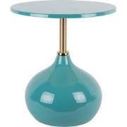 Leitmotiv - Bijzettafel Kensi - Turquoise blue