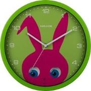 Karlsson - Wandklok Peekaboo Ladybug - Groen- Ø30,8cm