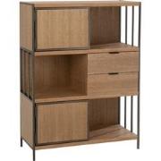 J-line - Kast Verschillende Compartimenten Hout/metaal Naturel - 90x40...